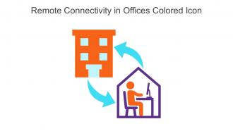 Remote Connectivity In Offices Colored Icon In Powerpoint Pptx Png And Editable Eps Format