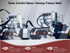 Remote controlled robotics technology prototype models