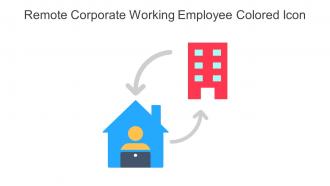 Remote Corporate Working Employee Colored Icon In Powerpoint Pptx Png And Editable Eps Format