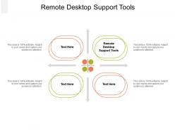 Remote desktop support tools ppt powerpoint presentation infographics sample cpb