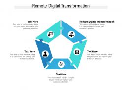 Remote digital transformation ppt powerpoint presentation model tips cpb