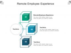 Remote employee experience ppt powerpoint presentation slides background cpb