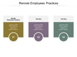Remote employees practices ppt powerpoint presentation file slide portrait cpb