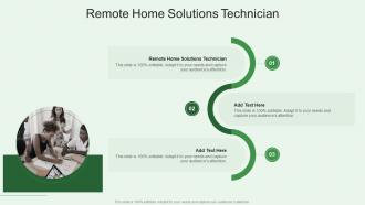 Remote Home Solutions Technician In Powerpoint And Google Slides Cpb