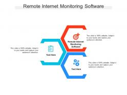 Remote internet monitoring software ppt powerpoint presentation gallery icons cpb