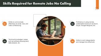 Remote Jobs No Calling Powerpoint Presentation And Google Slides ICP Pre-designed Visual