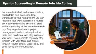 Remote Jobs No Calling Powerpoint Presentation And Google Slides ICP Slides Appealing