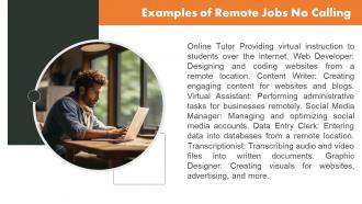 Remote Jobs No Calling Powerpoint Presentation And Google Slides ICP Idea Appealing