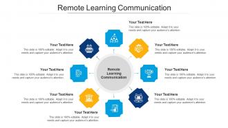 Remote learning communication ppt powerpoint presentation slides show cpb