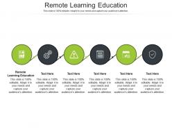 Remote learning education ppt powerpoint presentation infographics graphics cpb