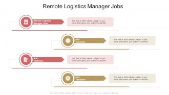Remote Logistics Manager Jobs In Powerpoint And Google Slides Cpb