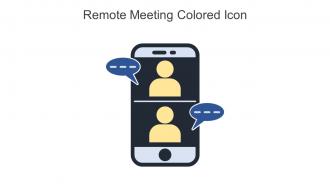 Remote Meeting Colored Icon In Powerpoint Pptx Png And Editable Eps Format