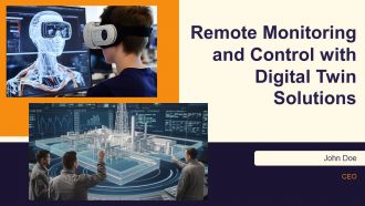 Remote Monitoring And Control With Digital Twin Solutions PPT Example AT