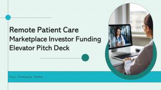 Remote Patient Care Marketplace Investor Funding Elevator Pitch Deck Ppt Template
