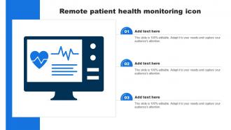 Remote Patient Health Monitoring Icon