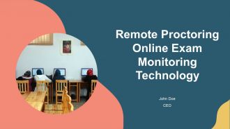 Remote Proctoring Online Exam Monitoring Technology PPT Graphics AT