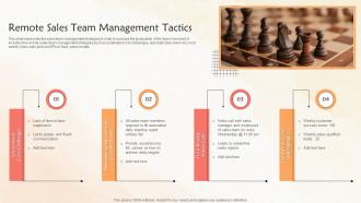 Remote Sales Team Management Tactics