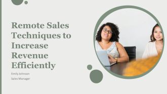 Remote Sales Techniques To Increase Revenue Efficiently PPT Designs AT