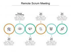 Remote scrum meeting ppt powerpoint presentation inspiration gallery cpb