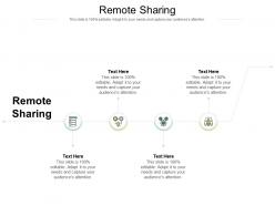 Remote sharing ppt powerpoint presentation icon graphics template cpb