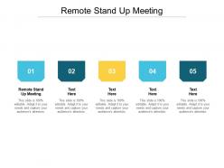 Remote stand up meeting ppt powerpoint presentation file graphics cpb