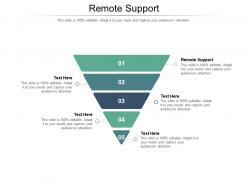 Remote support ppt powerpoint presentation slides background designs cpb