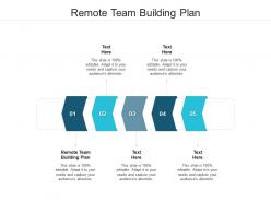 Remote team building plan ppt powerpoint presentation outline examples cpb