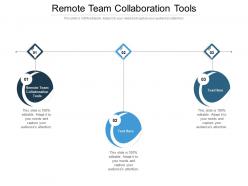 Remote team collaboration tools ppt powerpoint presentation slides graphics cpb