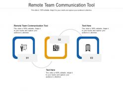 Remote team communication tool ppt powerpoint presentation infographic template show cpb