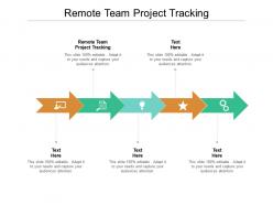 Remote team project tracking ppt powerpoint presentation outline objects cpb