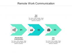 Remote work communication ppt powerpoint presentation outline example introduction cpb