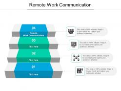 Remote work communication ppt powerpoint presentation slides visuals cpb