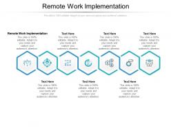 Remote work implementation ppt powerpoint presentation slides professional cpb