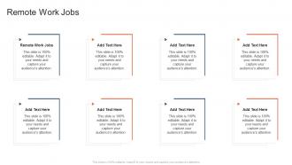 Remote Work Jobs In Powerpoint And Google Slides Cpb