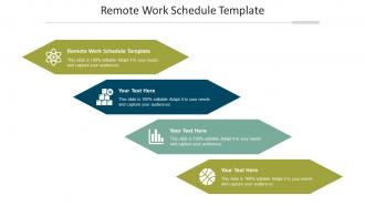 Remote work schedule template ppt powerpoint presentation professional summary cpb