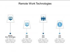 Remote work technologies ppt powerpoint presentation gallery cpb