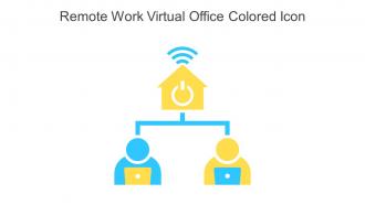 Remote Work Virtual Office Colored Icon In Powerpoint Pptx Png And Editable Eps Format