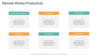 Remote Worker Productivity In Powerpoint And Google Slides Cpb