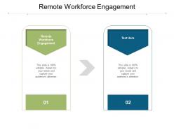 Remote workforce engagement ppt powerpoint presentation visual aids cpb