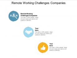 Remote working challenges companies ppt powerpoint presentation styles template cpb