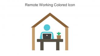 Remote Working Colored Icon In Powerpoint Pptx Png And Editable Eps Format