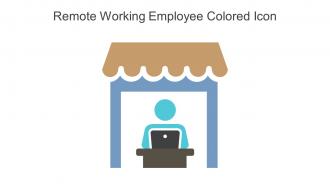 Remote Working Employee Colored Icon In Powerpoint Pptx Png And Editable Eps Format