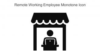 Remote Working Employee Monotone Icon In Powerpoint Pptx Png And Editable Eps Format