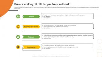 Remote Working HR Sop For Pandemic Outbreak