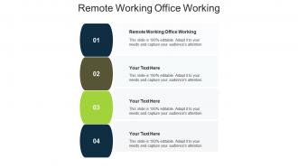 Remote working office working ppt powerpoint presentation file example introduction cpb