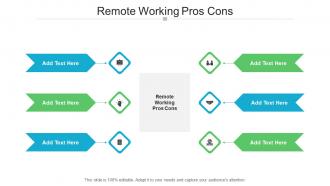 Remote Working Pros Cons Ppt Powerpoint Presentation Model Graphic Images Cpb