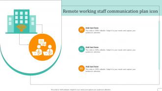 Remote Working Staff Communication Plan Icon