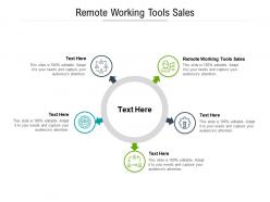 Remote working tools sales ppt powerpoint presentation model gallery cpb