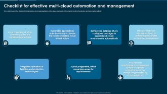 Remove Hybrid And Multi Cloud Checklist For Effective Multi Cloud Automation And Management