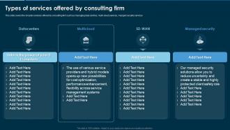 Remove Hybrid And Multi Cloud Types Of Services Offered By Consulting Firm